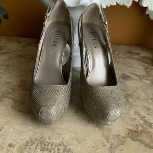 Guess Gold Heels Elegant Design